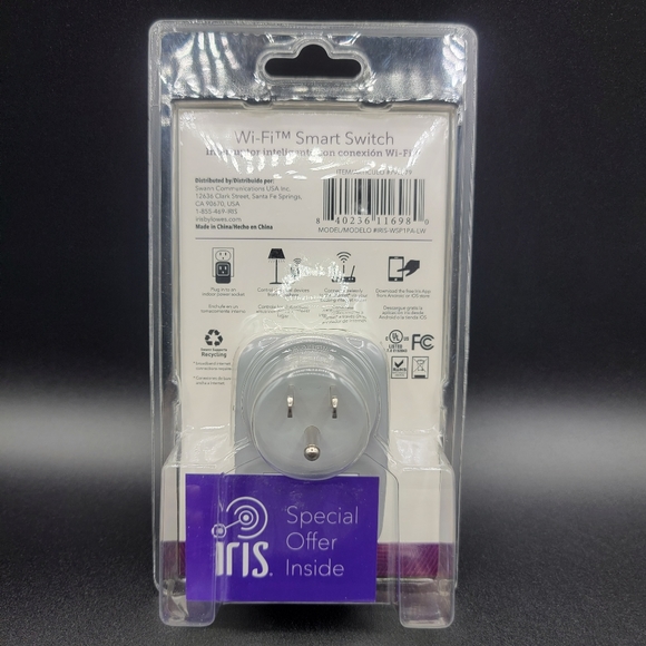 Iris Wifi Smart Switch by Lowe's Control Appliance Remotely Phone Tablet New - Picture 5 of 8